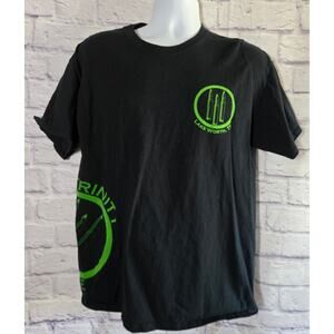 Gildan Black Green Trinity Ordnance Graphic T Shirt Large Lightweight